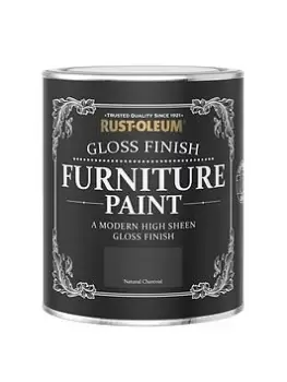 Rust-Oleum Gloss Furniture Paint Natural Charcoal 750Ml