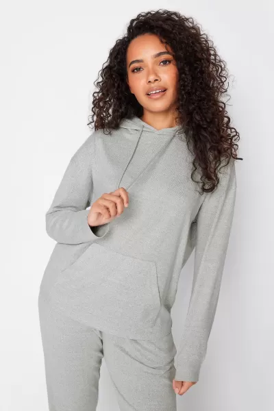 Womens Marl Soft Touch Hoodie