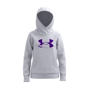 Under Armour Rival Fleece Logo Hoodie Junior Girls - Grey