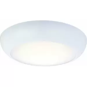 Round LED Ceiling Light & Microwave Motion Sensor 12W Cool White IP65 Bathroom