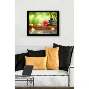 SC0616 Multicolor Decorative Framed MDF Painting