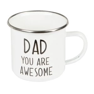 Sass & Belle Dad You Are Awesome Enamel Mug