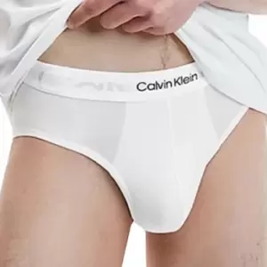 Calvin Klein Embossed Icon Cotton Briefs - White M