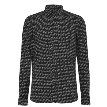 Hugo Boss Elisha Long Sleeve Shirt Black Size L Men