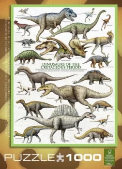 Eurographics 1000 Piece Dinosaurs Cretaceous Puzzle.