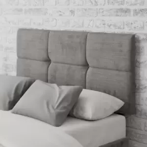 Caine Firenze Velour Headboard Silver