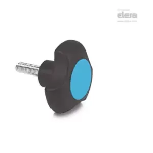 Elesa - Lobe knob-VTT.40-C-p-M8x16-C5 Blue