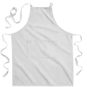 Westford Mill Adults Unisex Cotton Craft Apron (One Size) (Light Grey) - Light Grey