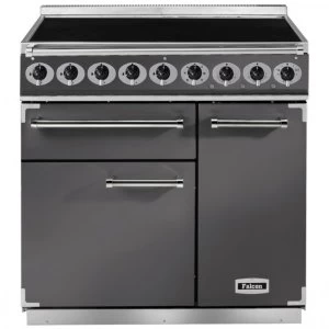 Falcon F900DXEISL-N 900 Deluxe Induction Range Cooker - Slate- Nickel Trim