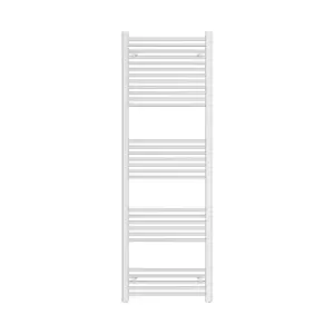 VURTU5 Luxury Ladder Style Heated Towel Rail Radiator with 30 Horizontal Round Tubes 1800mm x 600mm - White