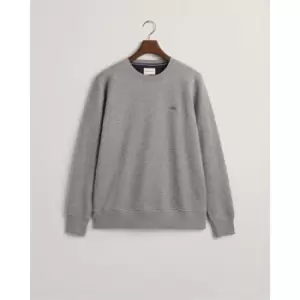 Gant Reg Shield C-Neck Sweat Evening Blu - Grey