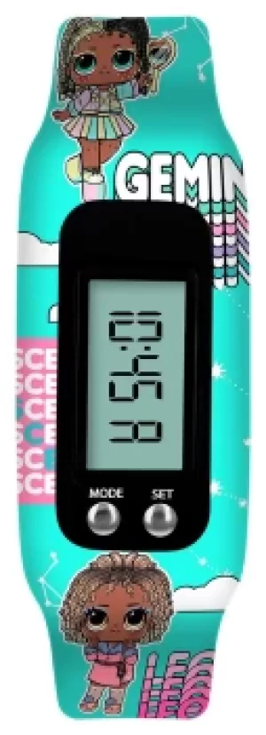 LOL Surprise Kids Digital Blue Silicone Strap Step Tracker