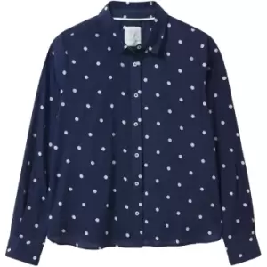 Crew Clothing Womens Valerie Shirt Navy Spot 12