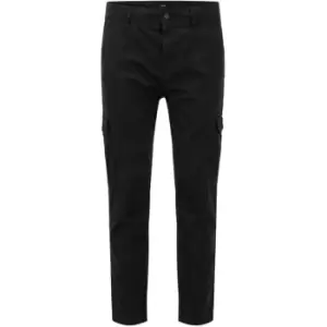 BOSS Tapered Cargo Trousers - Black