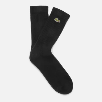 Lacoste Mens 3 Pack Socks - Black - EU 43-46/UK 9-12