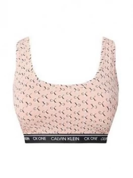 Calvin Klein Plus Pink Printed Unlined Bralette