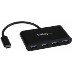 StarTech 4 Port USB 3.0 Hub USB C to 4x USB A Bus Powered