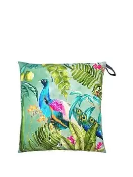 Peacock Water And Uv Resistant Outdoor Floor Cushion