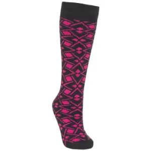 Trespass Womens/Ladies Marci Ski Socks (3/9 UK) (Pink Lady Geo Print)