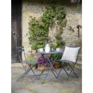 Outdoor Indoor Rive Droite Patio Bistro Set Chairs Carbon Steel - Garden Trading