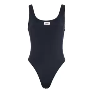 Tommy Bodywear Scoop Back Cheeky One Piece - Blue