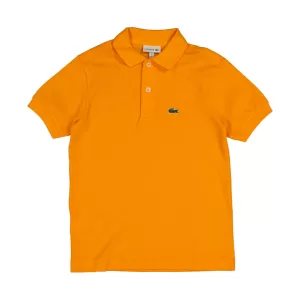 Lacoste Junior Boys Pique Logo Polo Shirt - Orange