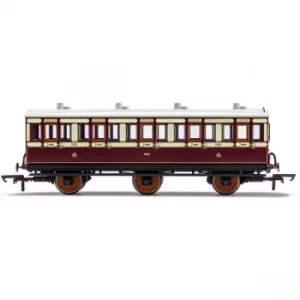 Hornby LNWR 6 Wheel Coach 3rd Class 1523 Red Model