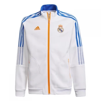 adidas Real Madrid Tiro Anthem Jacket Kids - White