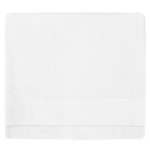 Textured Weave Bath Sheet White