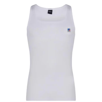 Boss Logo Tank Top - White 100