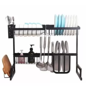 Neodirect - Neo Over Sink Kitchen Shelf Organiser Dish Drainer Drying Rack Utensils Holder 65cm