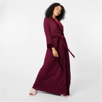 Biba BIBA Velvet Trim Robe - Bordeaux