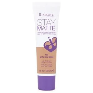 Rimmel Stay Matte Foundation Natural Beige Nude