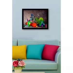 SC0869 Multicolor Decorative Framed MDF Painting