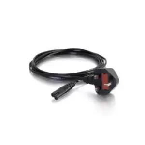 C2G 80612 power cable Black 2m Power plug type G C7 coupler