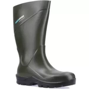 Noramax Agri O4 Plain PU Wellingtons Green Size 44