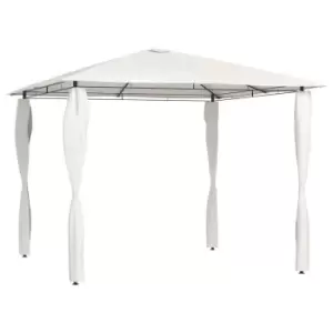 VidaXL Gazebo with Post Covers 3x3x2.6 m Cream 160 g/m