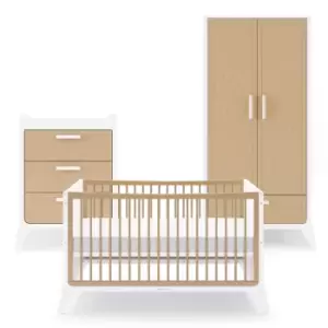 SnuzFino 3 Piece Nursery Furniture Set - White Natural