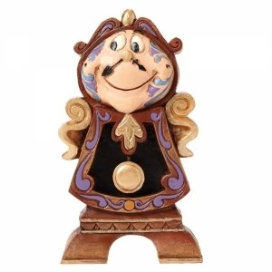 Disney Traditions Keeping Watch Cogsworth Beauty and the Beast Figurine