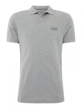 Mens Barbour Essential Polo Shirt Grey