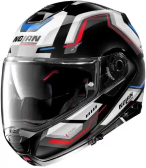 Nolan N100-5 Upwind N-Com Helmet, black-red-blue, Size 2XL, black-red-blue, Size 2XL