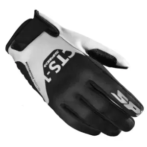 Spidi CTS-1 Black White Motorcycle Gloves XL