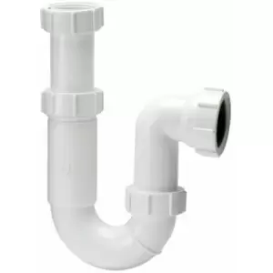 Polypipe - 32mm Adjustable p Trap Tubular Swivel Bathroom Basin Kitchen Sink Waste