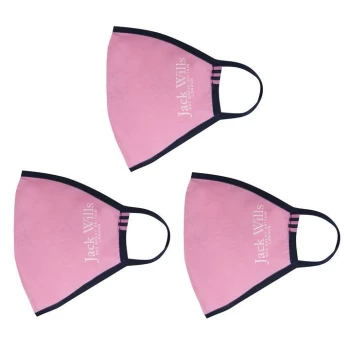 Jack Wills Face Mask 3 Pack - Pink