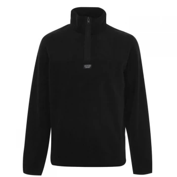 Jack and Jones Zip Fleece Mens - Black