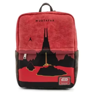 Loungefly Star Wars Lands Mustafar Square Mini Backpack