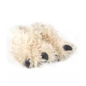 totes Yeti Foot Kid's Novelty Slippers Cream