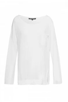 French Connection Summer Linen Jumper White