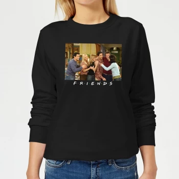 Friends Cast Shot Womens Sweatshirt - Black - XL