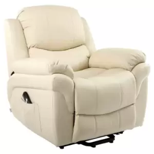 Madison Electric Rise Recliner - Cream